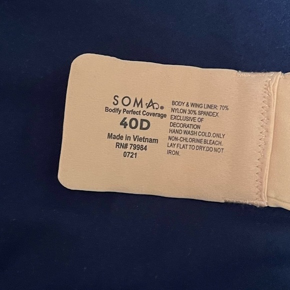 Worn once Soma Intimates Bra size 40D—Bodify Perfect Coverage - Picture 4 of 5